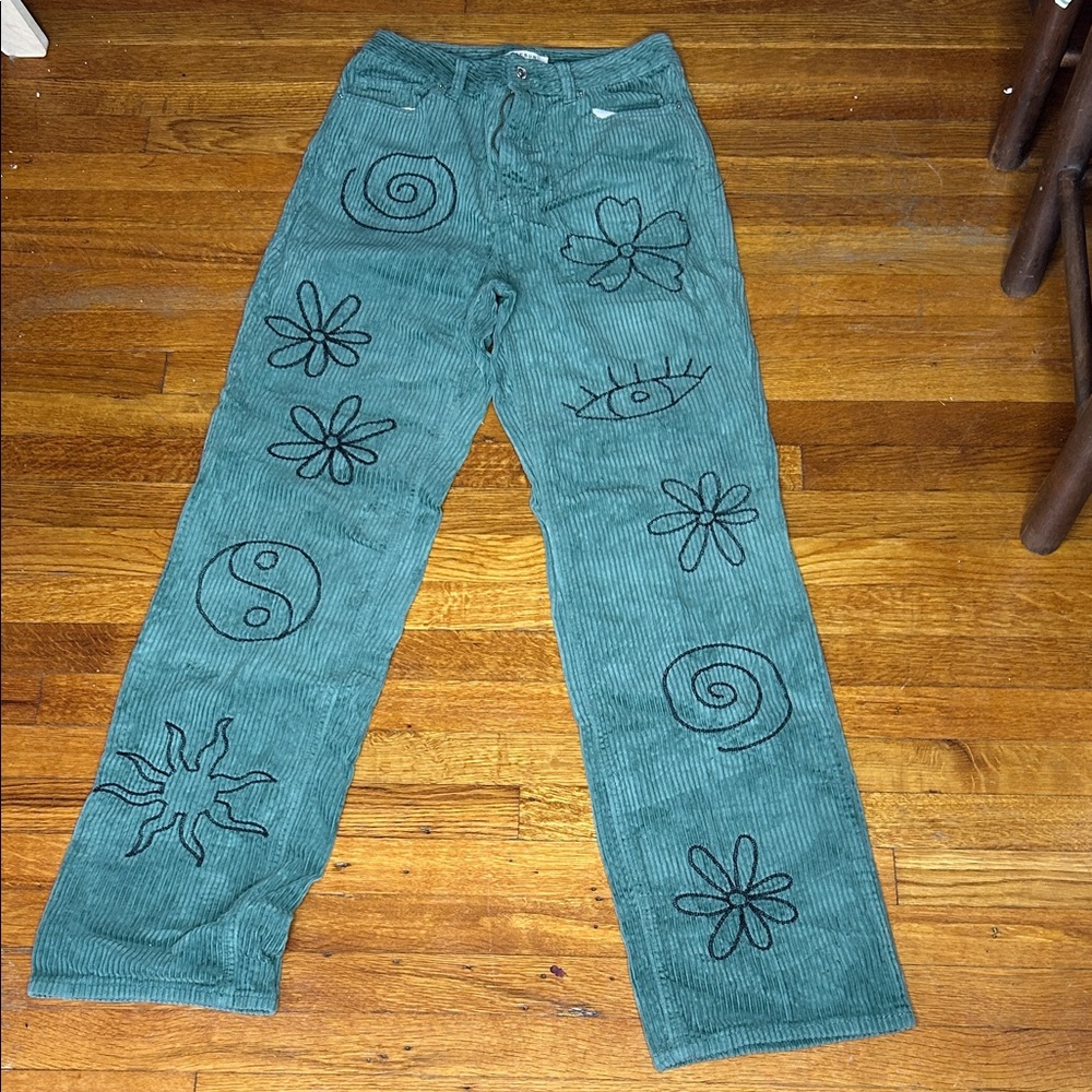 PacSun Olive Corduroy Trousers